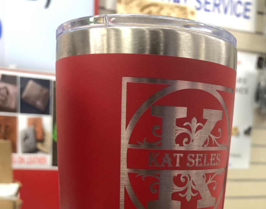 Laser engraved insulated Travel Tumblers