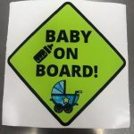 Vinyl Decal - Baby on board