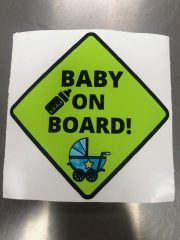 Vinyl Decal - Baby on board