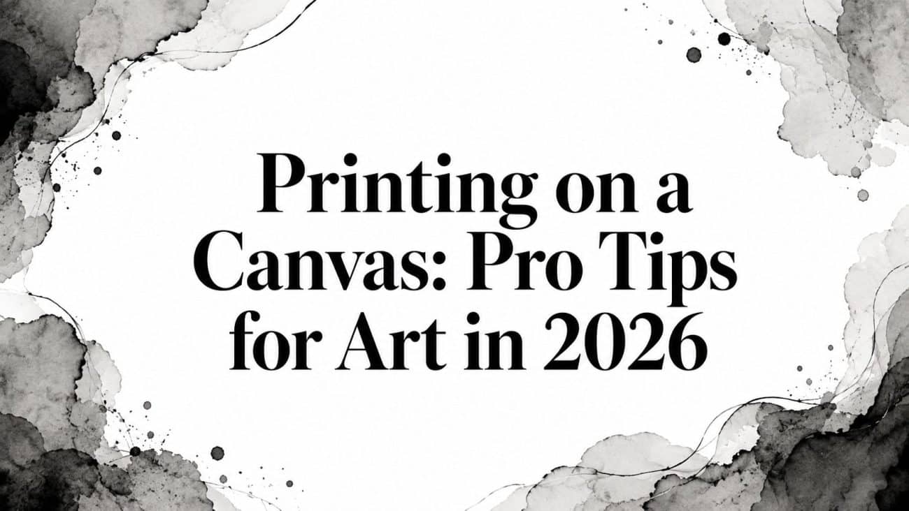 Printing on Canvas in Sugar Land