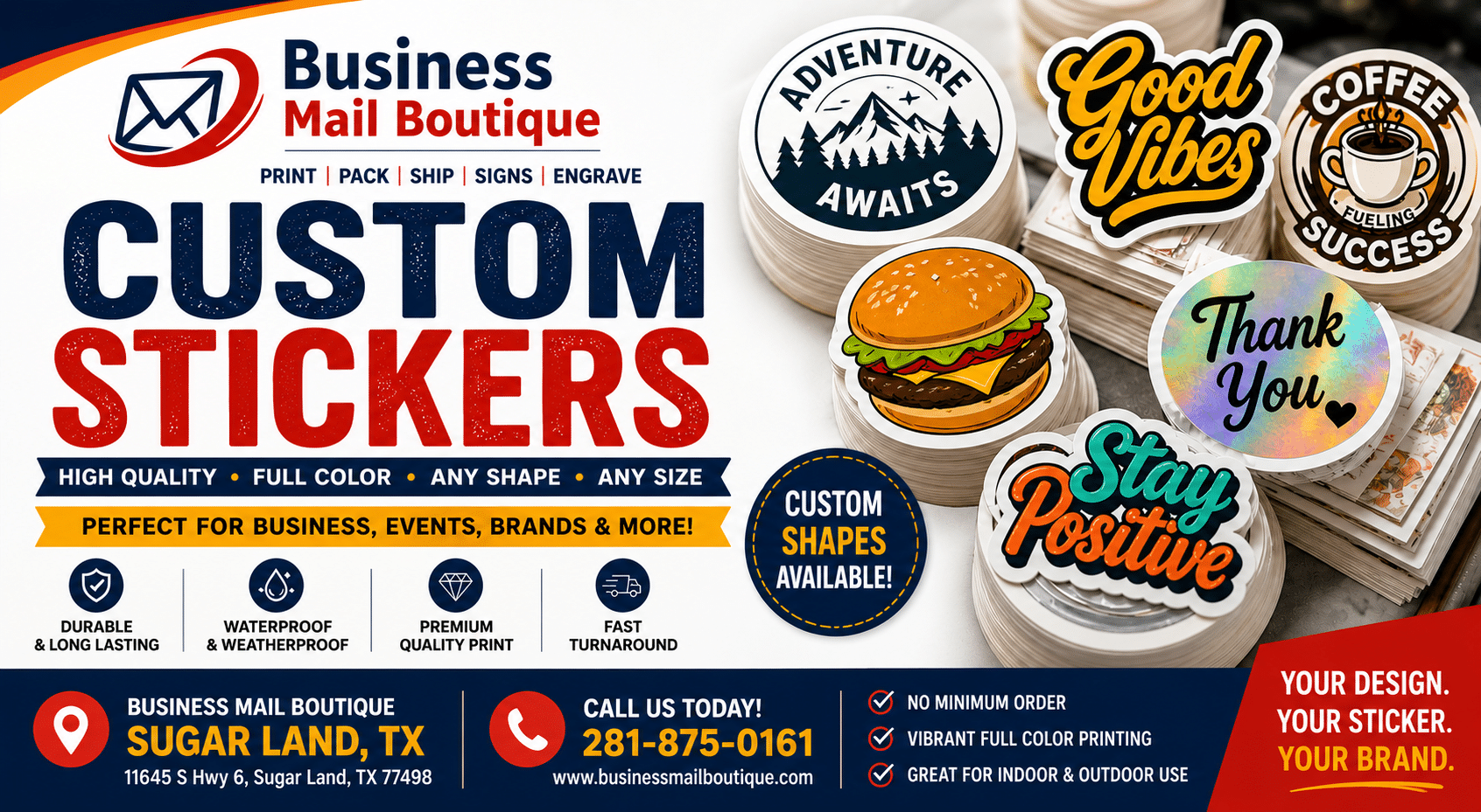Custom Stickers & Label Printing in Sugar Land Tips - Business Mail ...
