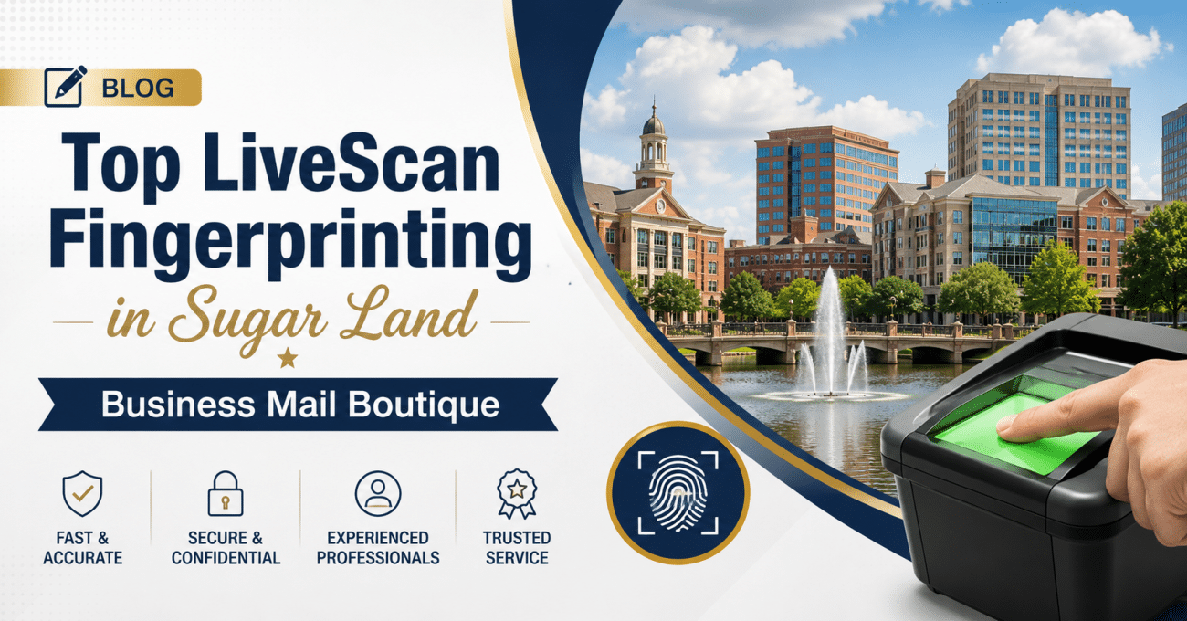 Livescan fingerprinting in Sugar Land