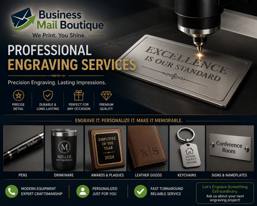 Professional engraving services for every need