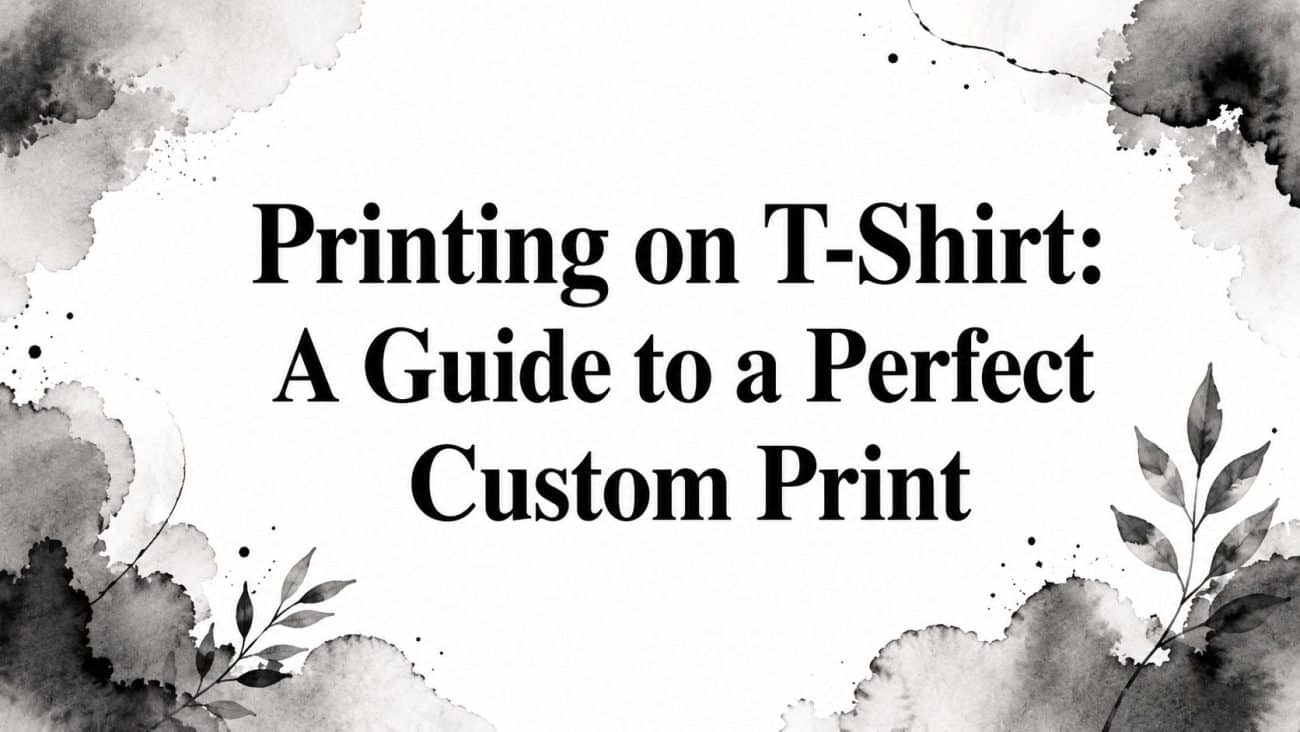T-Shirt ptinting