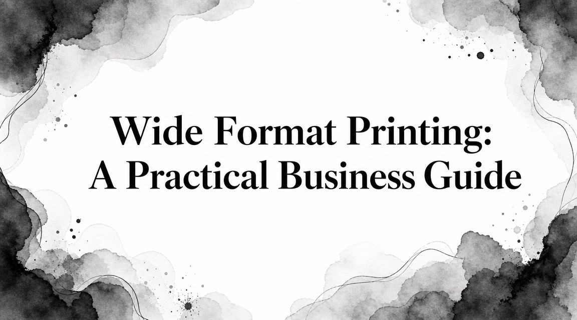 Wide format printing