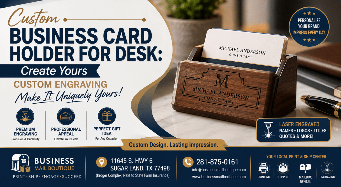 ustom Business Card Holder for Desk: Create Yours