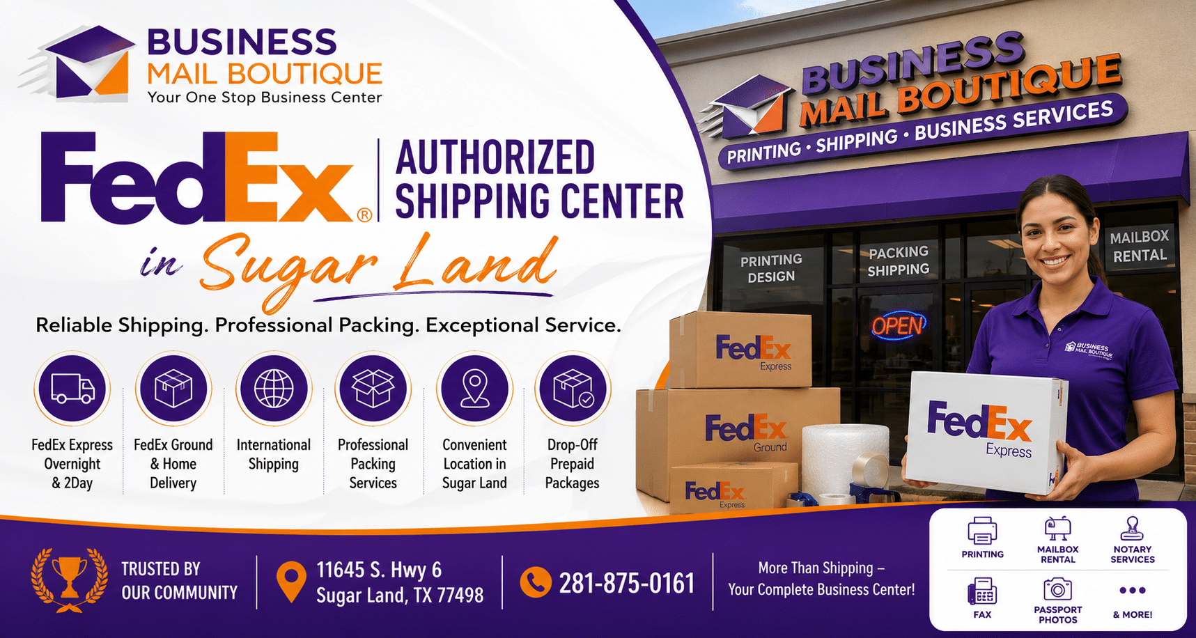 FedEx Authorized Shipping Center in Sugar Land