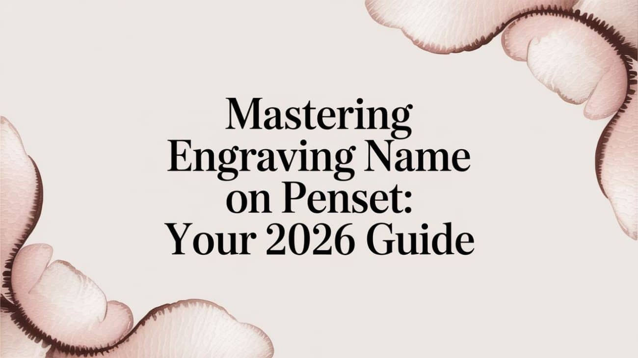 Engraving Name on Penset