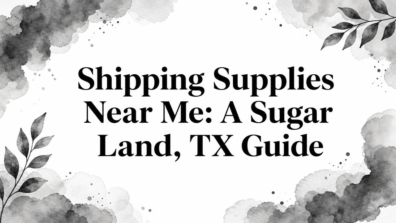 shipping supplies