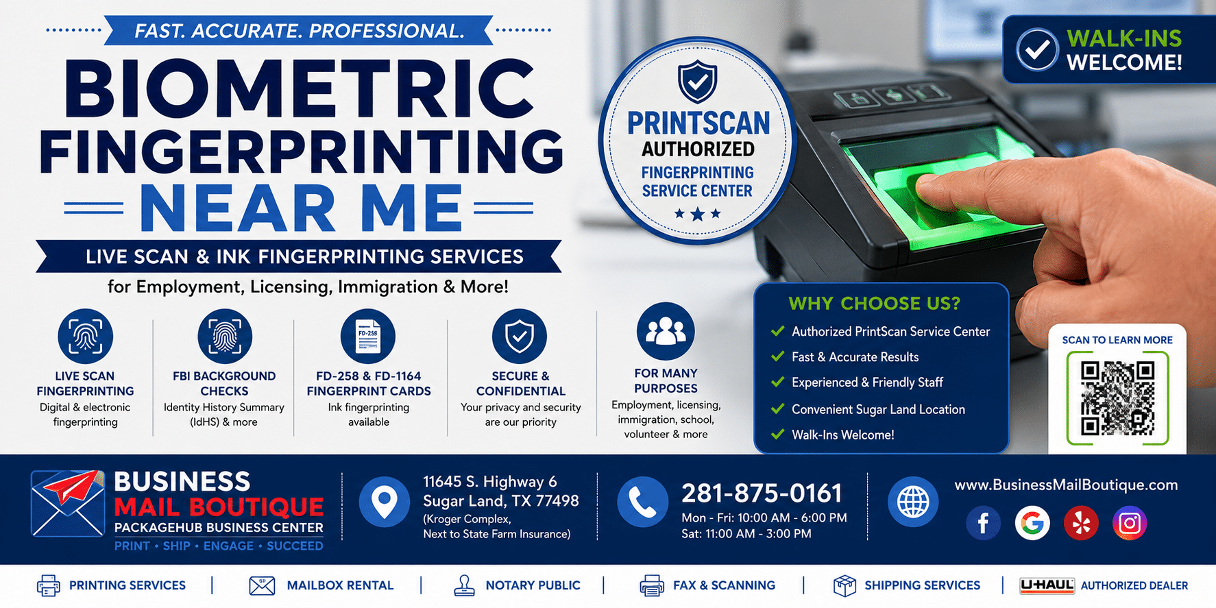 Biometric Fingerprinting Near Me