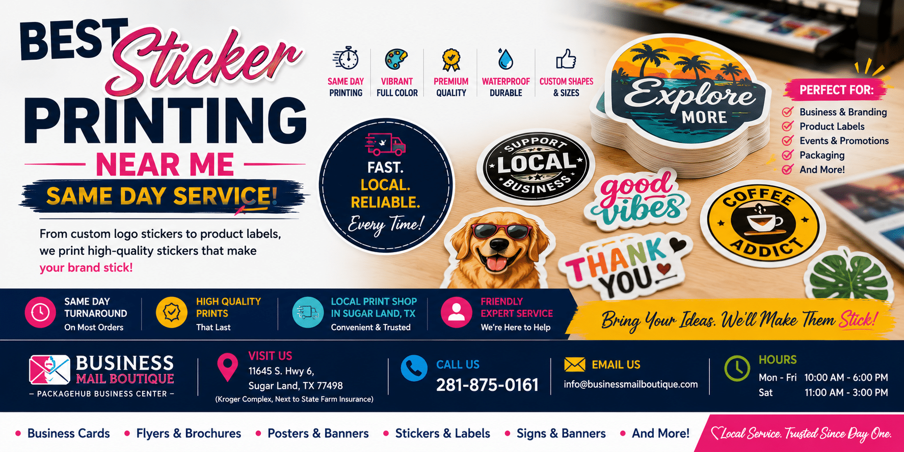 Best Sticker Printing Near Me: Same-Day Service