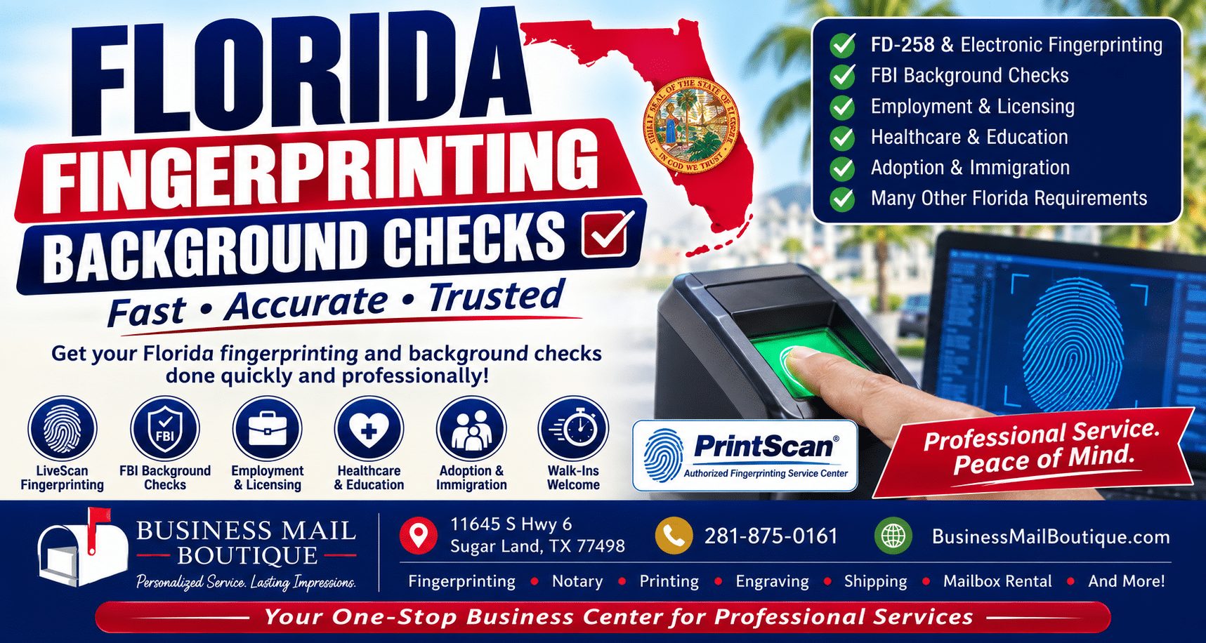 Florida Fingerprinting & Background Checks