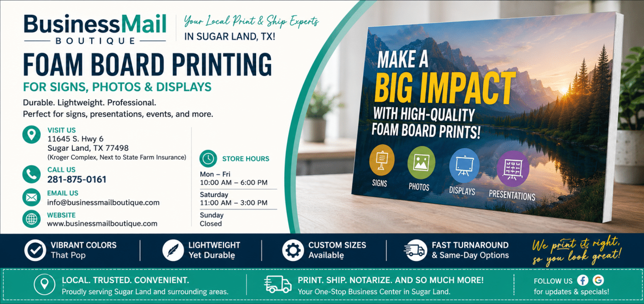 Foam Board Print Guide: For Signs, Photos & Displays
