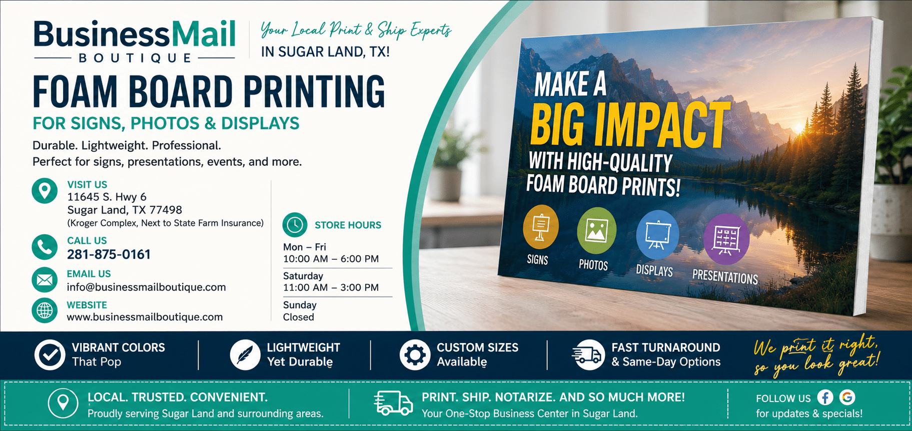 Foam Board Print Guide: For Signs, Photos & Displays