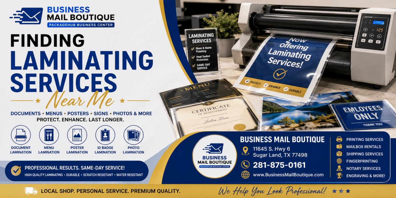 Laminating Services