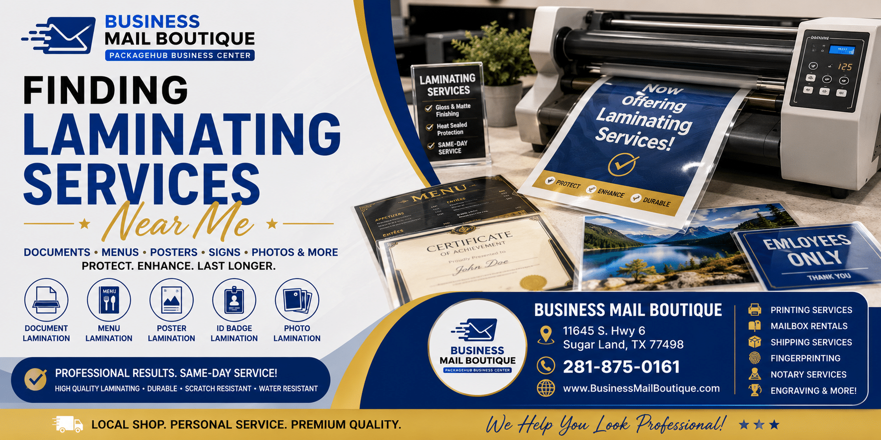 Laminating Services