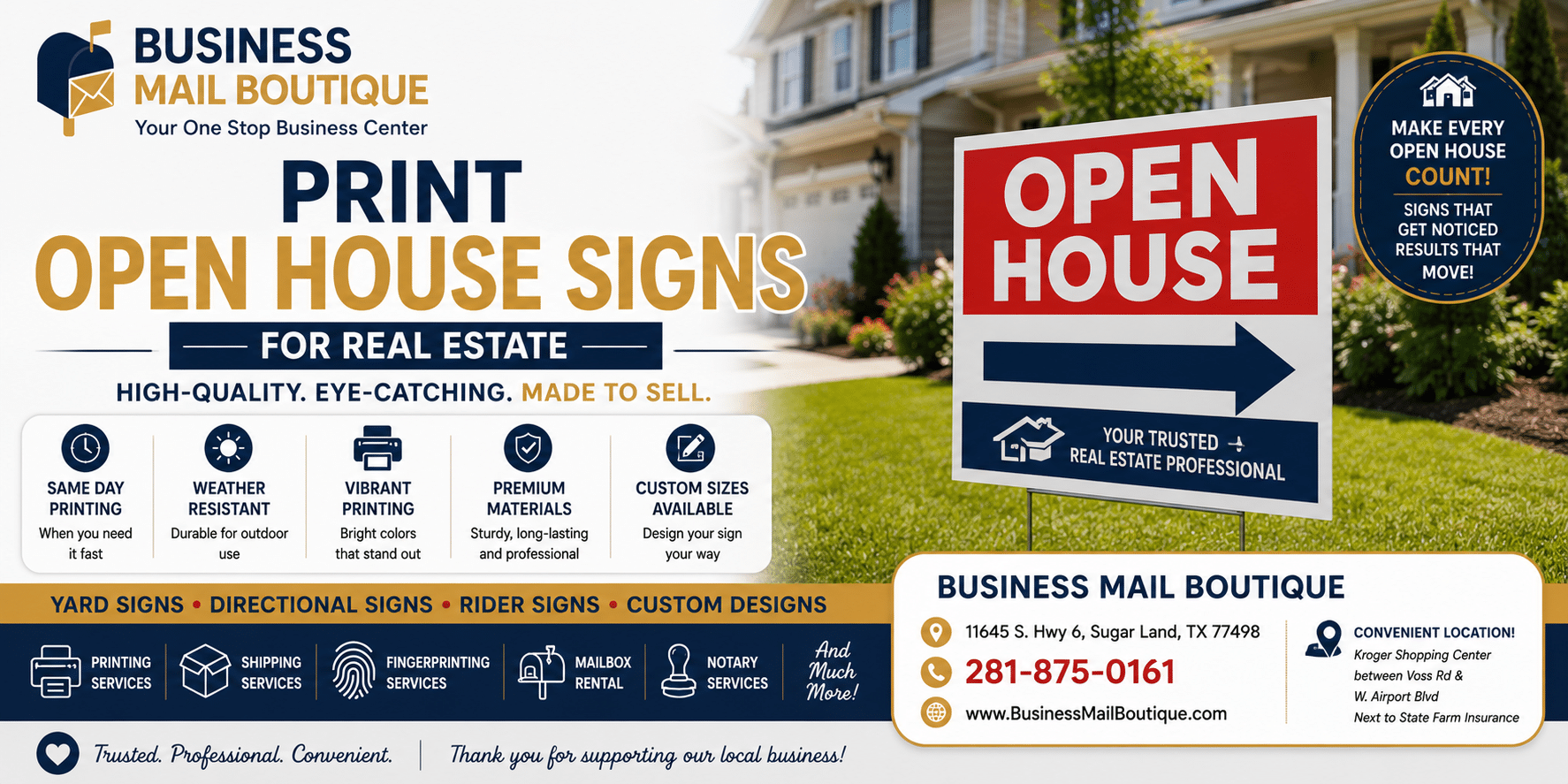 Oen house signs