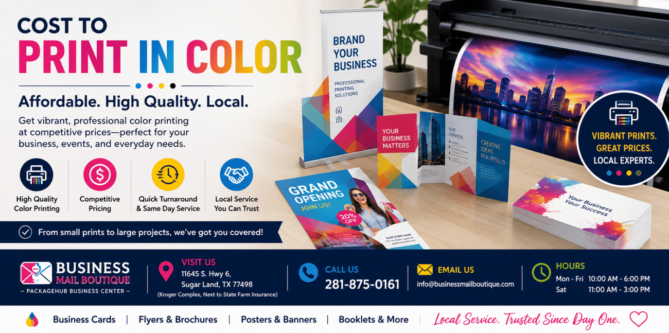 Cost to Print in Color