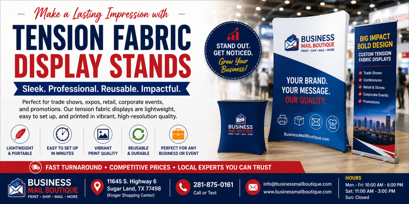 Tension Fabric Display Stands