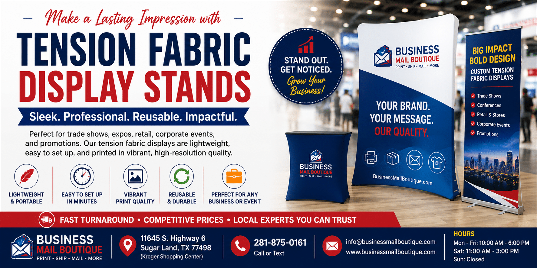 Tension Fabric Display Stands