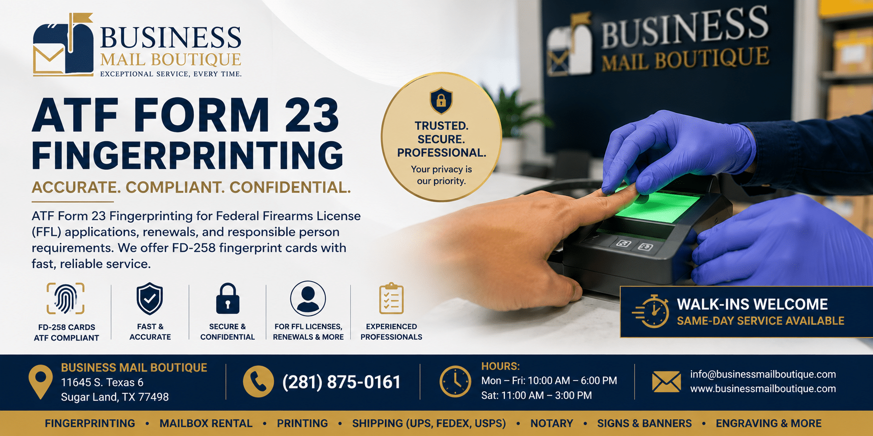 ATF Form 23 Fingerprinting