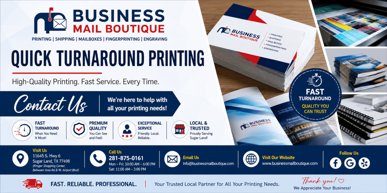Quick Turnaround Printing