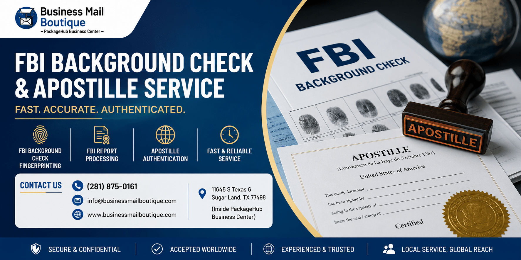 FBI Background Check & Apostille Service