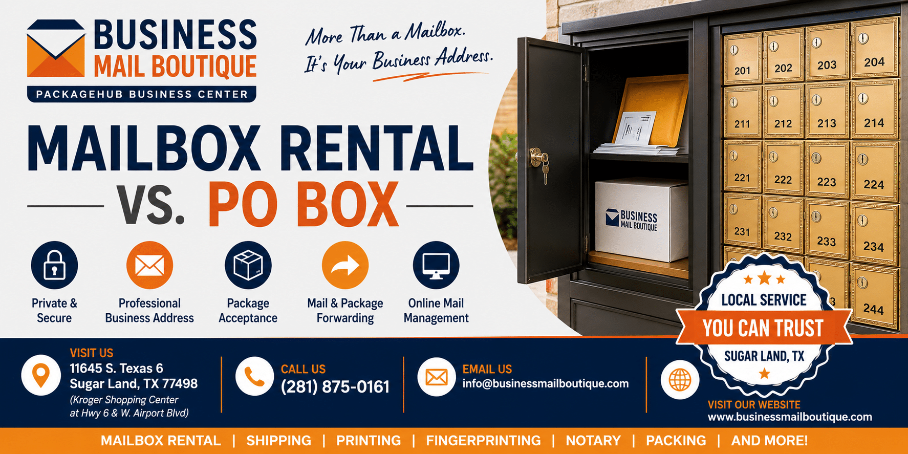Mailbox Rental vs PO Box