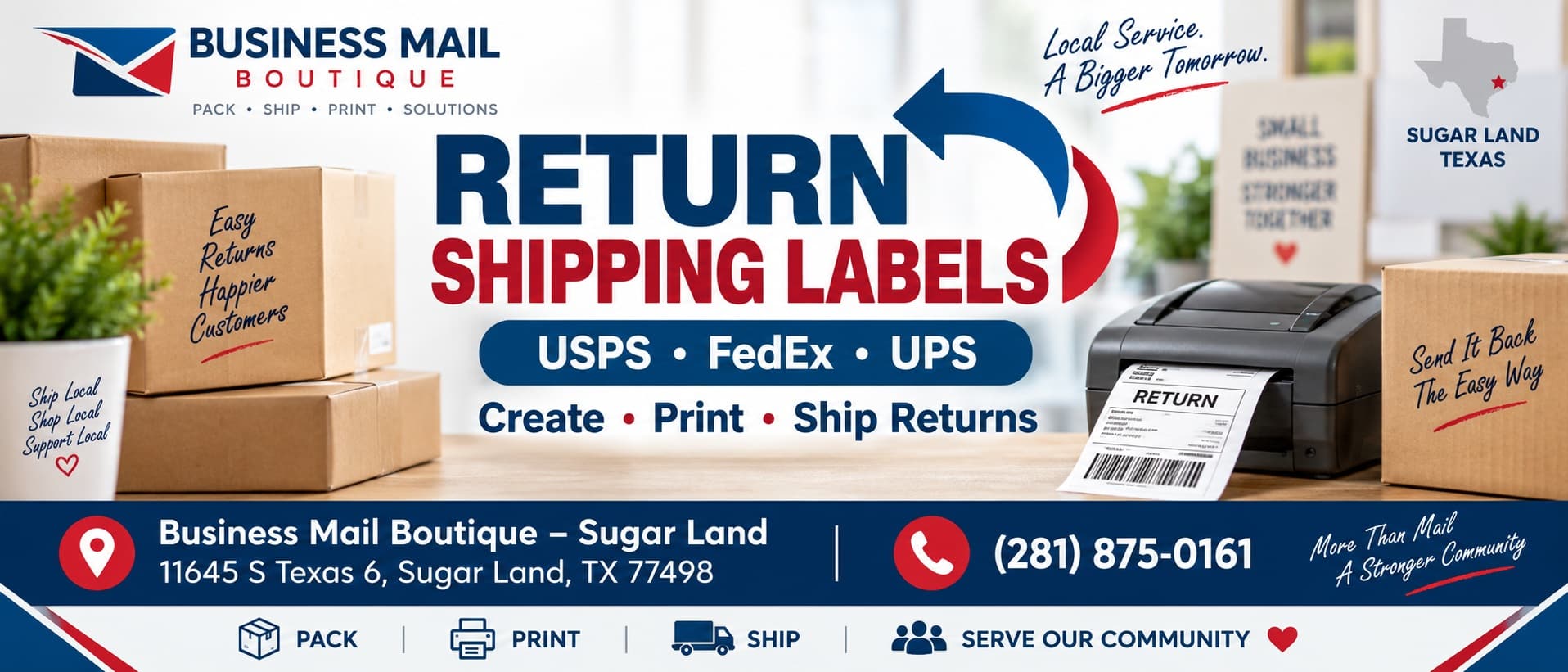 Return Shipping Label USPS, FedEx and UPS: Create & Print.