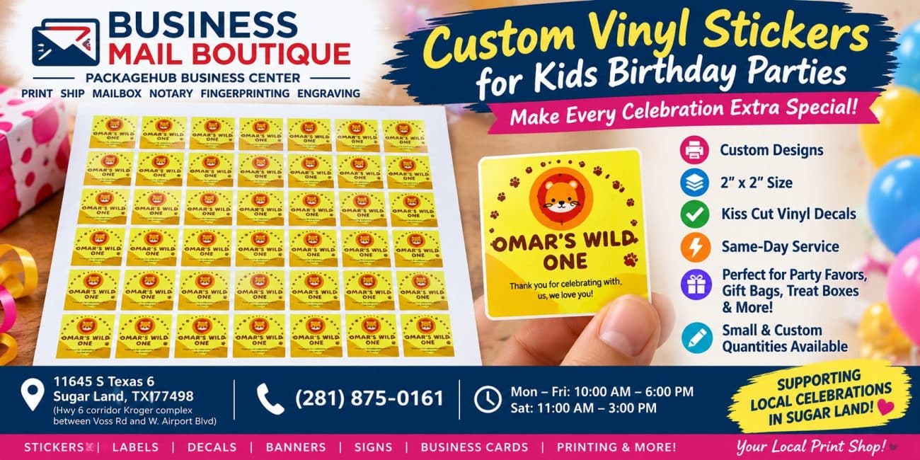 Vinyl Stickers – Same-Day Printing